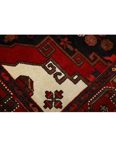 Tappeto Hamadan Persia blu marrone 141x224