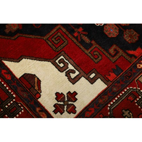 Tappeto Hamadan Persia blu marrone 141x224