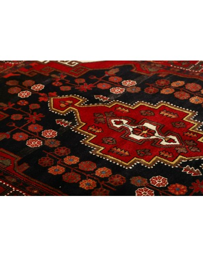 Tappeto Hamadan Persia blu marrone 141x224