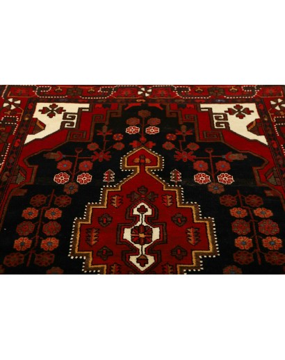 Tappeto Hamadan Persia blu marrone 141x224