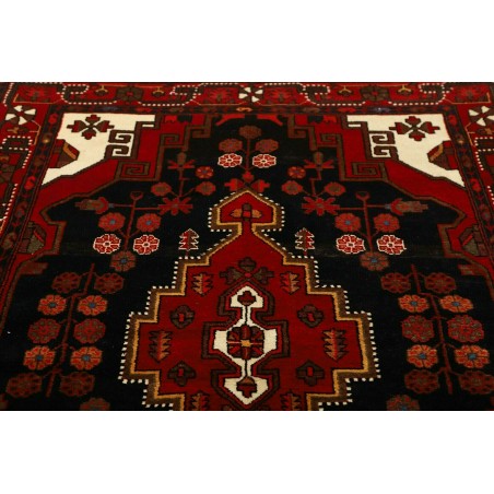 Tappeto Hamadan Persia blu marrone 141x224