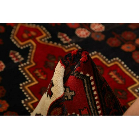 Tappeto Hamadan Persia blu marrone 141x224