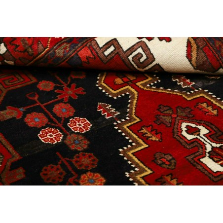 Tappeto Hamadan Persia blu marrone 141x224