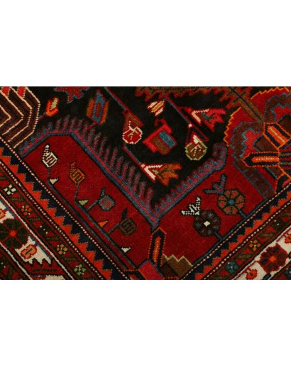 Tappeto Hamadan Persia marrone 137x210