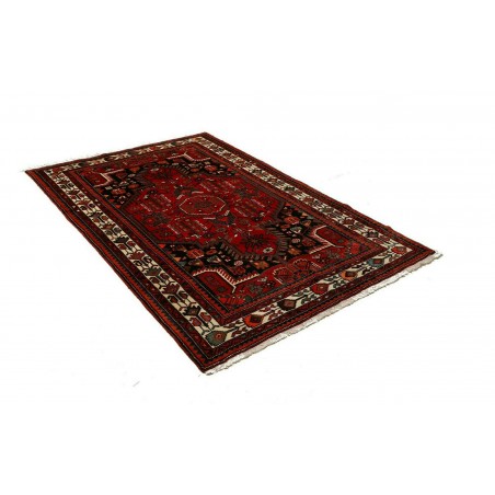 Tappeto Hamadan Persia blu bianco 134x212