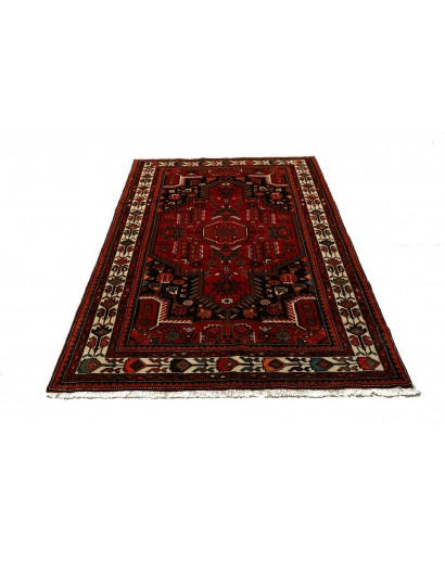 Tappeto Hamadan Persia blu bianco 134x212