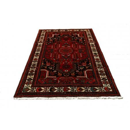 Tappeto Hamadan Persia blu bianco 134x212