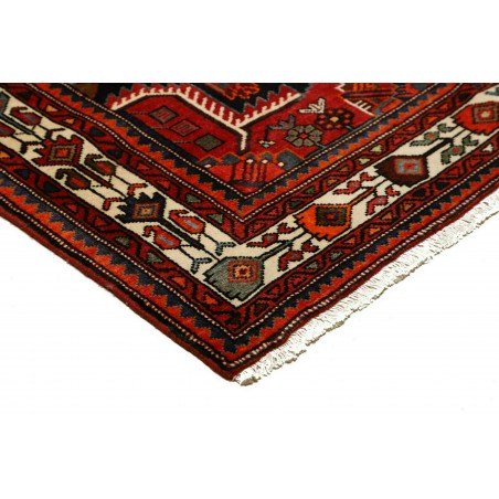 Tappeto Hamadan Persia blu bianco 134x212