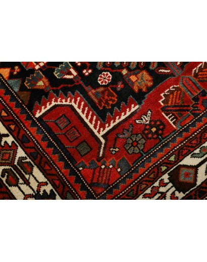 Tappeto Hamadan Persia blu bianco 134x212