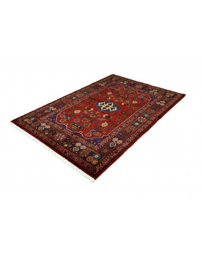 Tappeto Hamadan Persia grigio arancione 136x202
