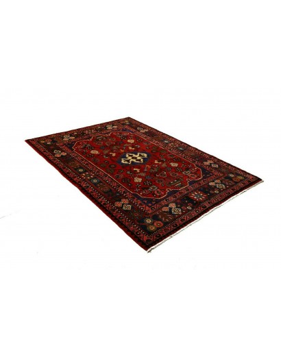 Tappeto Hamadan Persia grigio arancione 136x202