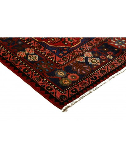 Tappeto Hamadan Persia grigio arancione 136x202