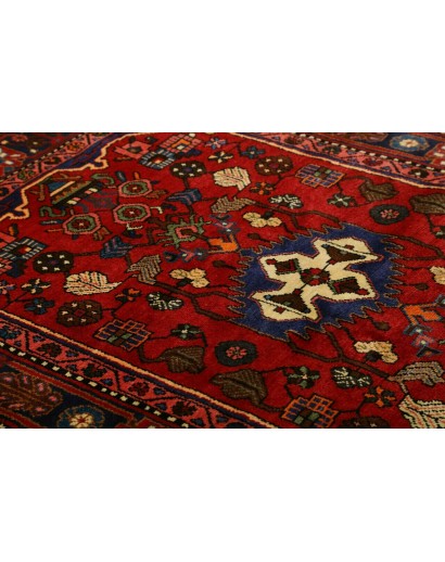 Tappeto Hamadan Persia grigio arancione 136x202