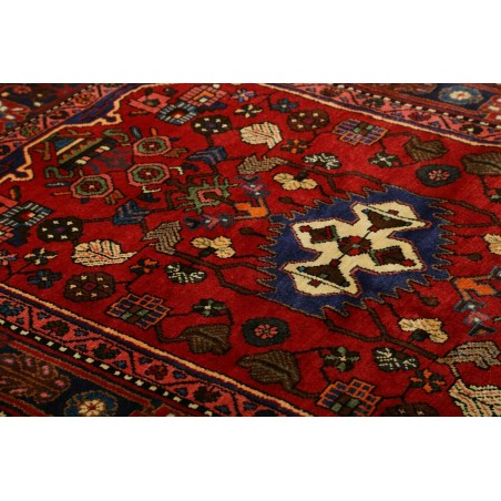 Tappeto Hamadan Persia grigio arancione 136x202