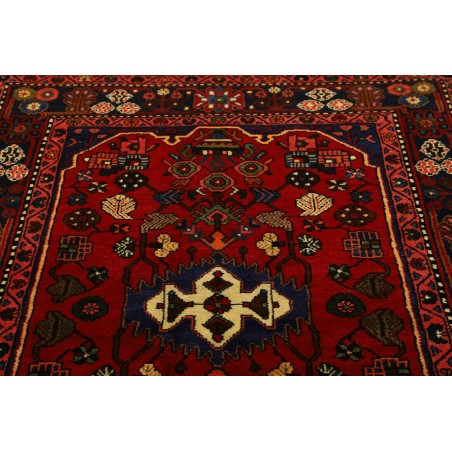 Tappeto Hamadan Persia grigio arancione 136x202