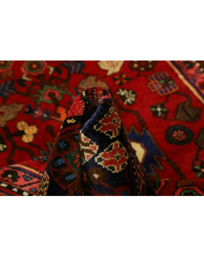 Tappeto Hamadan Persia grigio arancione 136x202