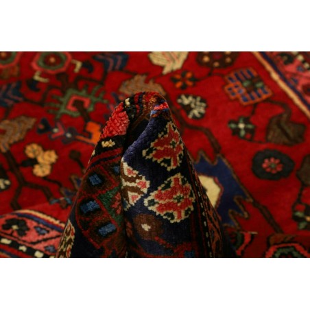 Tappeto Hamadan Persia grigio arancione 136x202