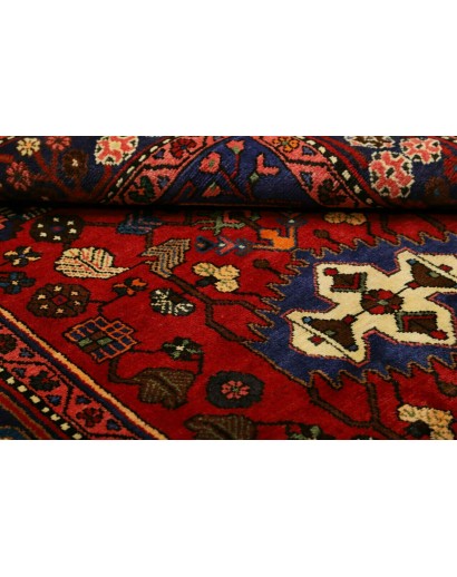 Tappeto Hamadan Persia grigio arancione 136x202