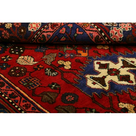 Tappeto Hamadan Persia grigio arancione 136x202