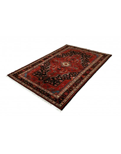 Tappeto Hamadan Persia blu marrone 146x217