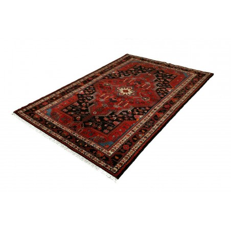 Tappeto Hamadan Persia blu marrone 146x217