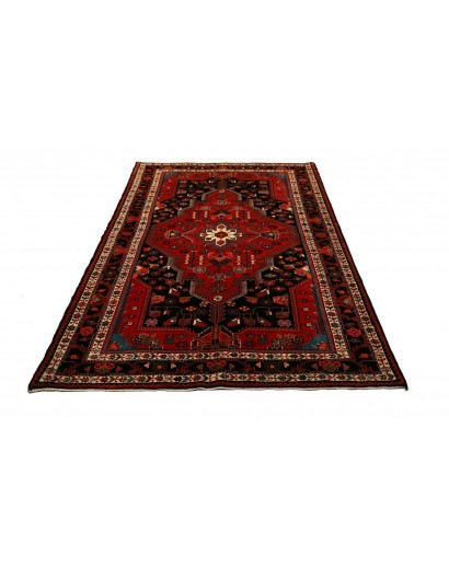 Tappeto Hamadan Persia blu marrone 146x217