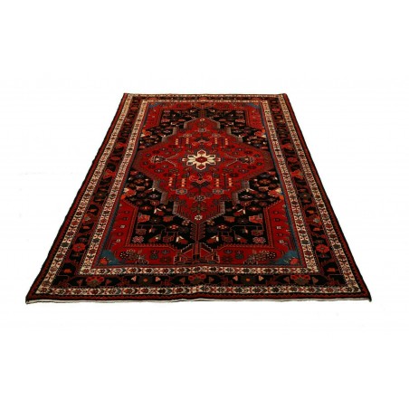 Tappeto Hamadan Persia blu marrone 146x217
