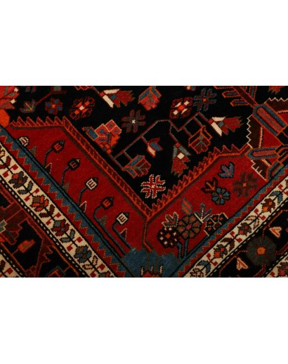 Tappeto Hamadan Persia blu marrone 146x217