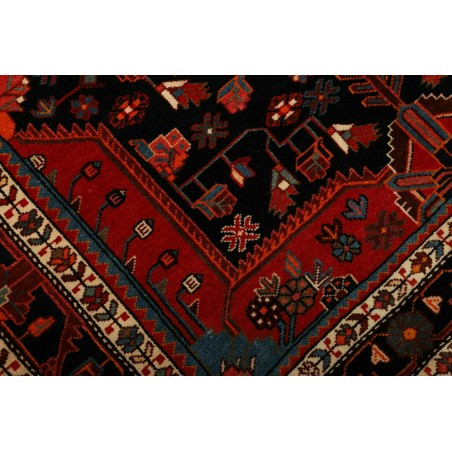 Tappeto Hamadan Persia blu marrone 146x217