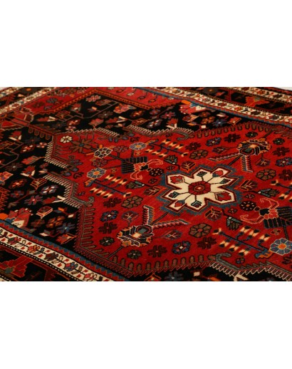 Tappeto Hamadan Persia blu marrone 146x217