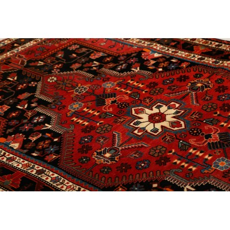 Tappeto Hamadan Persia blu marrone 146x217