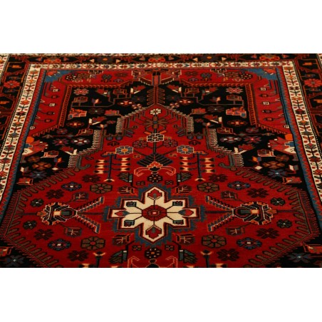 Tappeto Hamadan Persia blu marrone 146x217