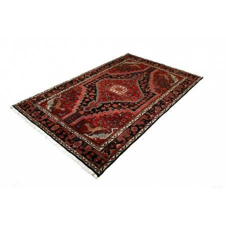 Tappeto Hamadan Persia blu marrone 140x220