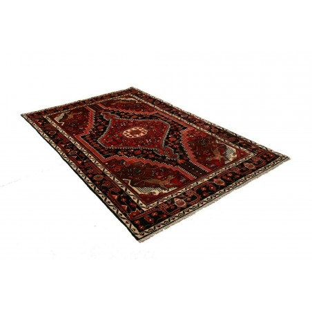 Tappeto Hamadan Persia blu marrone 140x220