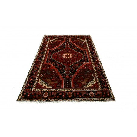 Tappeto Hamadan Persia blu marrone 140x220