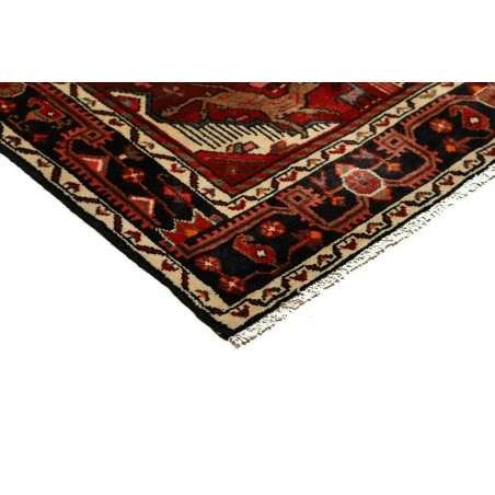 Tappeto Hamadan Persia blu marrone 140x220