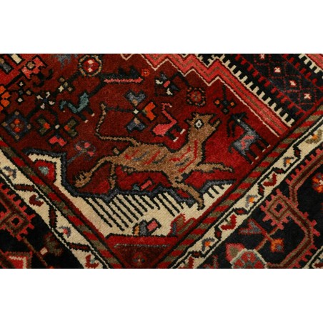 Tappeto Hamadan Persia blu marrone 140x220
