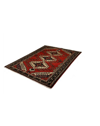Tappeto Hamadan Persia marrone giallo 150x201