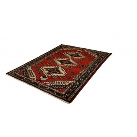Tappeto Hamadan Persia marrone giallo 150x201