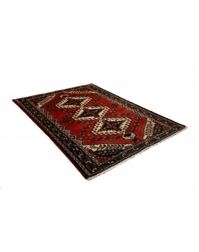 Tappeto Hamadan Persia marrone giallo 150x201
