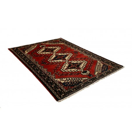 Tappeto Hamadan Persia marrone giallo 150x201