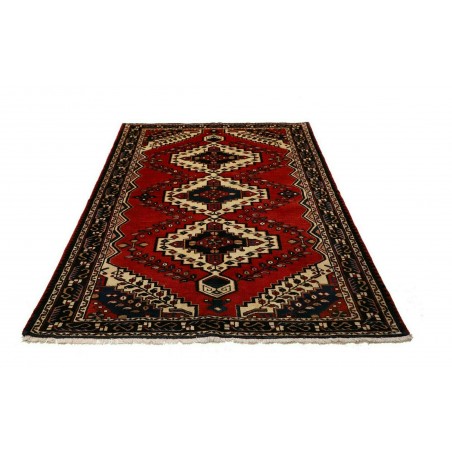 Tappeto Hamadan Persia marrone giallo 150x201