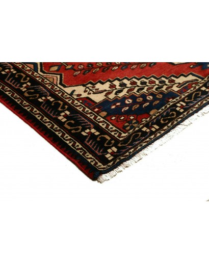 Tappeto Hamadan Persia marrone giallo 150x201