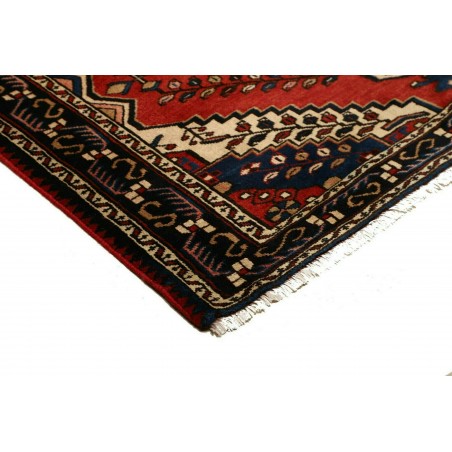 Tappeto Hamadan Persia marrone giallo 150x201