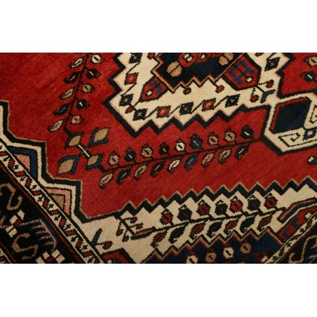 Tappeto Hamadan Persia marrone giallo 150x201