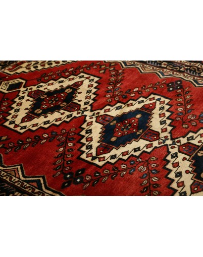 Tappeto Hamadan Persia marrone giallo 150x201