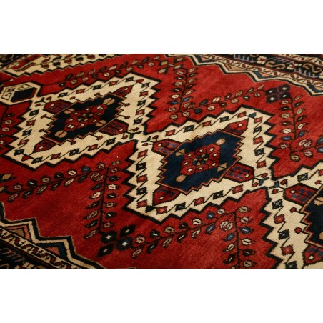 Tappeto Hamadan Persia marrone giallo 150x201
