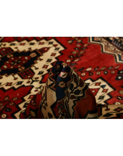 Tappeto Hamadan Persia marrone giallo 150x201