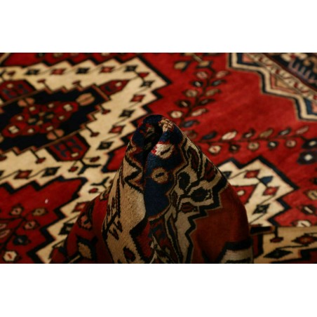 Tappeto Hamadan Persia marrone giallo 150x201