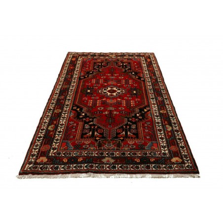 Tappeto Hamadan Persia grigio marrone 133x210